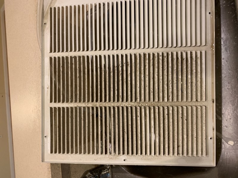 AC Return Vent Cover Cleaning
