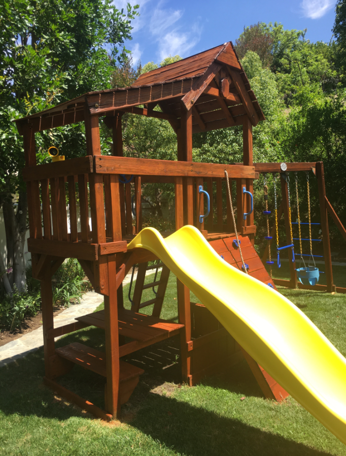 Redwood Playset Rehab After