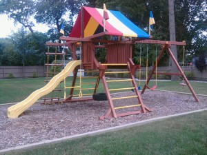 Final Redwood Swing Set 3 Final Redwood Swing Set