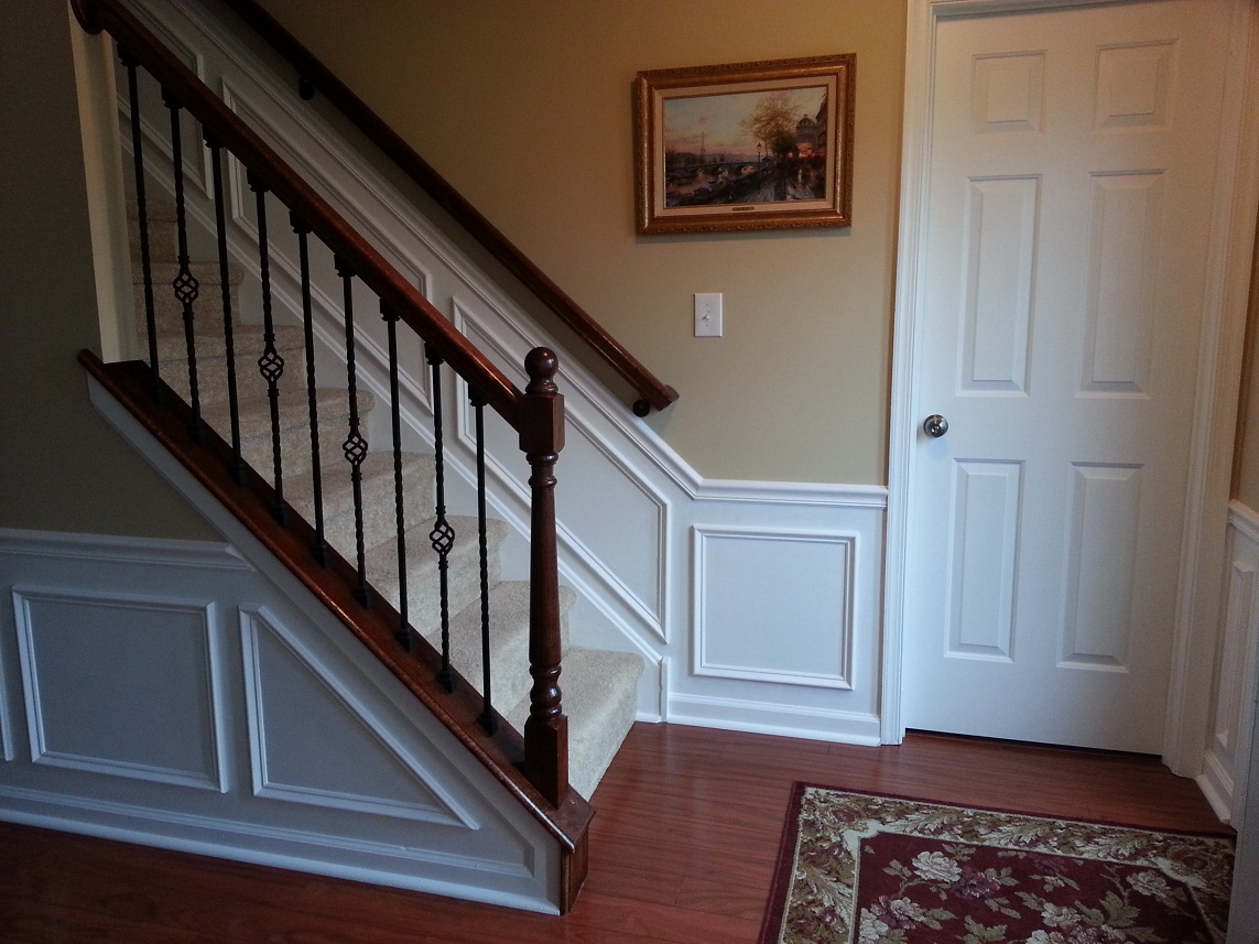 Hall And Stairway Trim Work Low Maintenance Shadow Boxes All