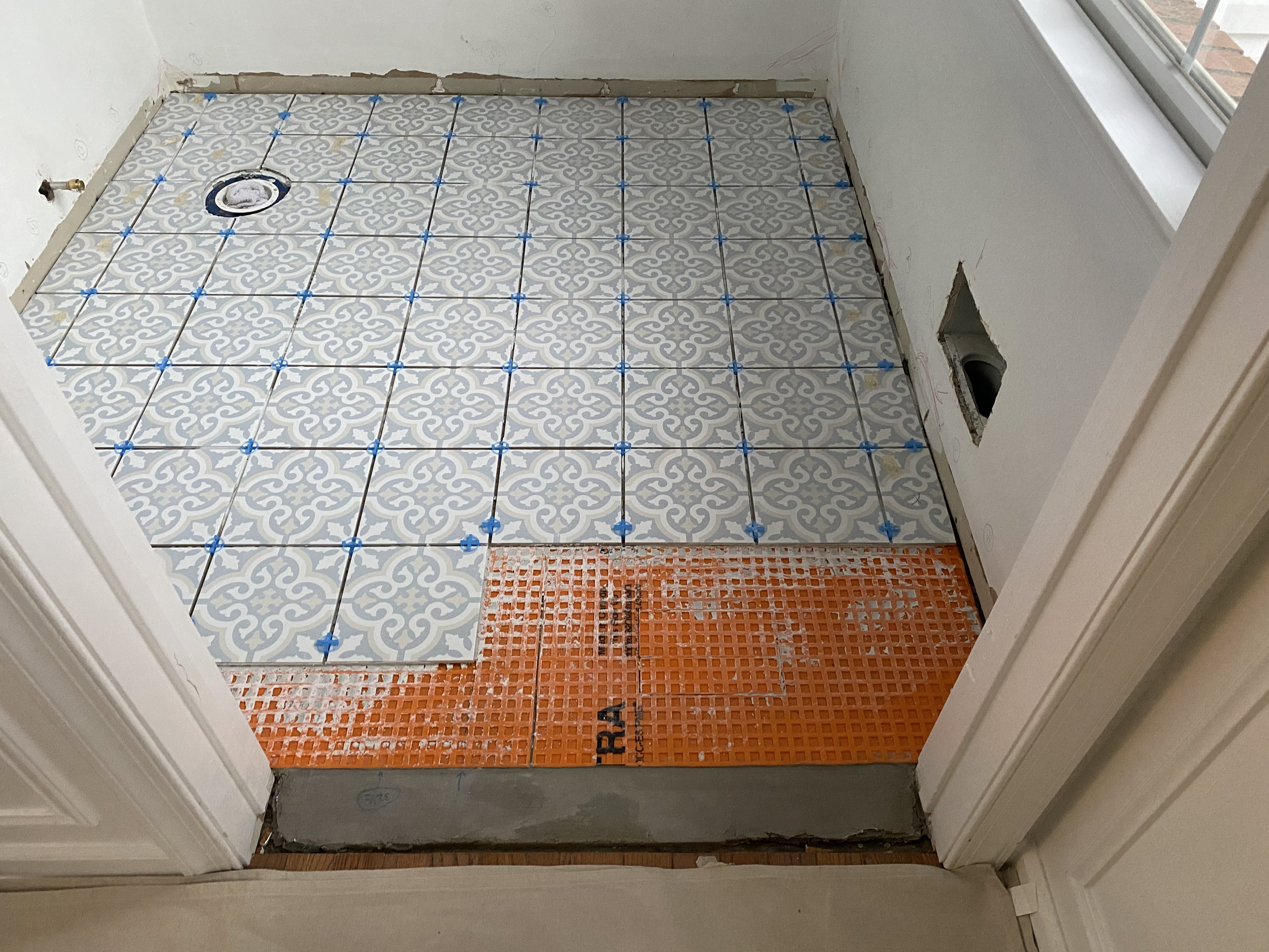 Bathroom Threshold Installation