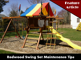 Rainbow Redwood Swing Set Maintenance Tips
