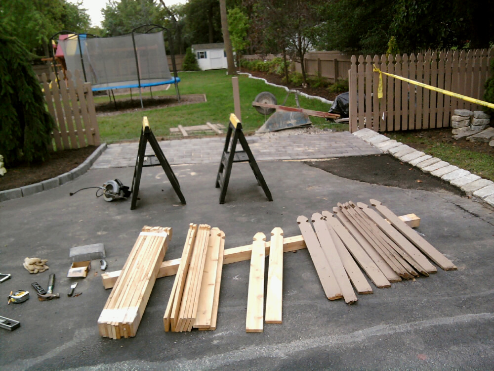 More Preparation for Removable Fence Section Construction