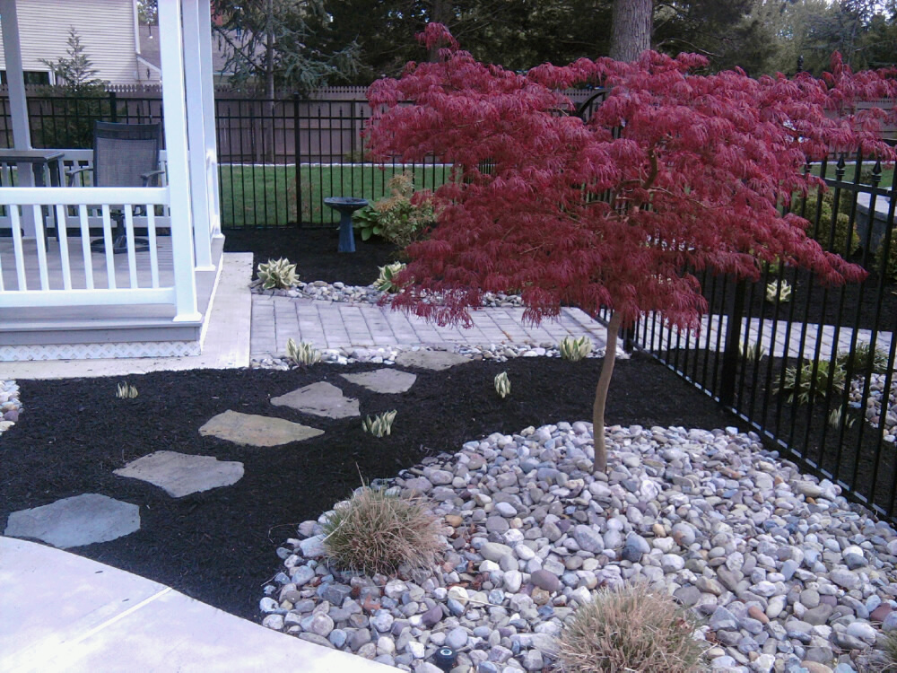Refreshing A Swimming Pool Landscape, Landscaping Ideas With Rocks Instead Of Mulch