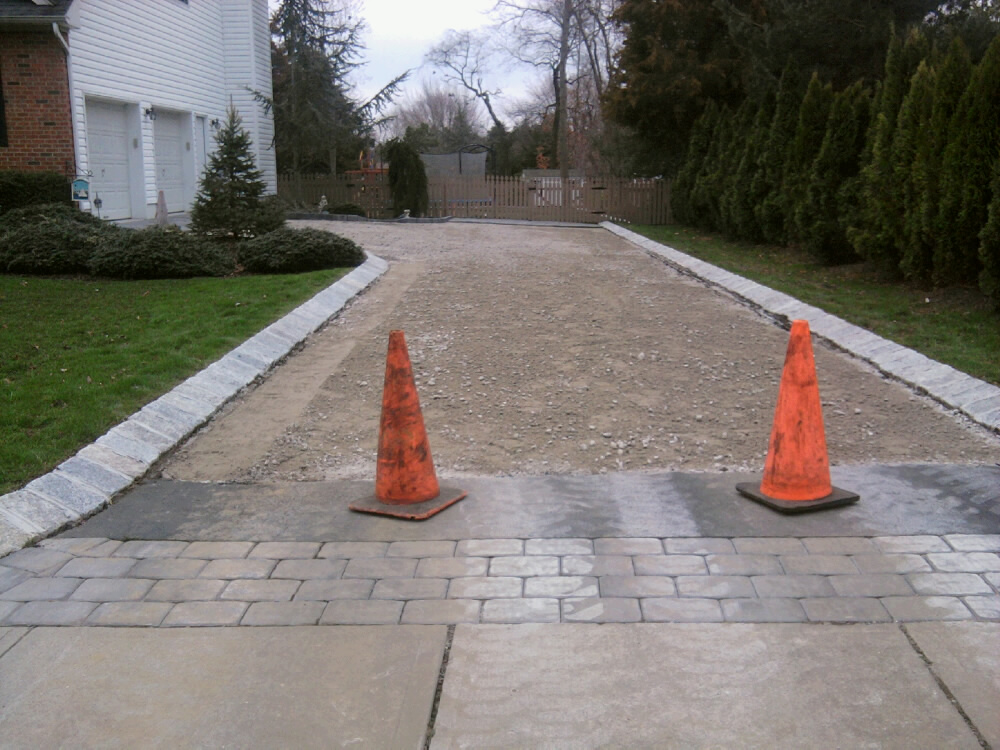 Asphalt Gravel Base and Paver Apron