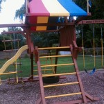 Redwood Swing Set - New Ladder