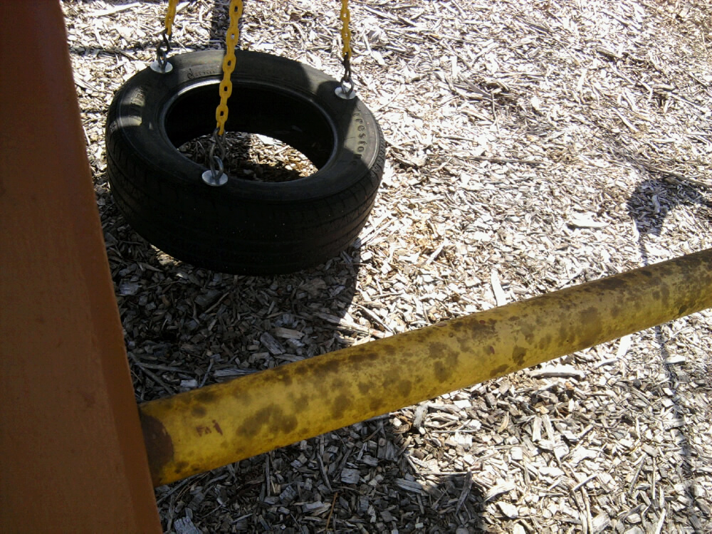 Yellow Rubberized Covering Damaged