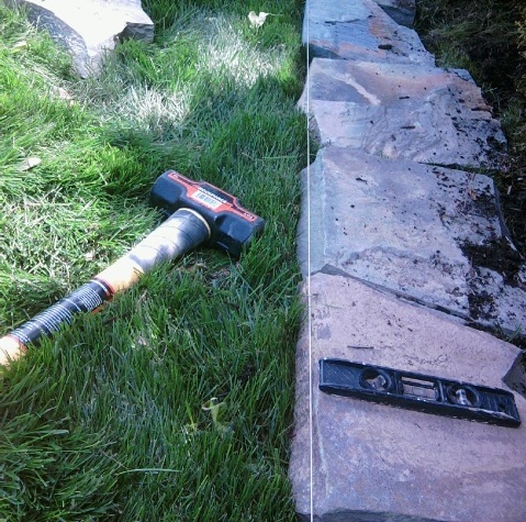 Creating a Natural Stone Landscape Border