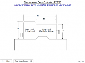 Backyard Deck Design Sketch 1