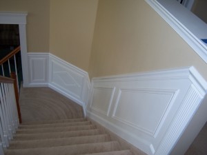 Stairway Wall Frame Trim Work Design