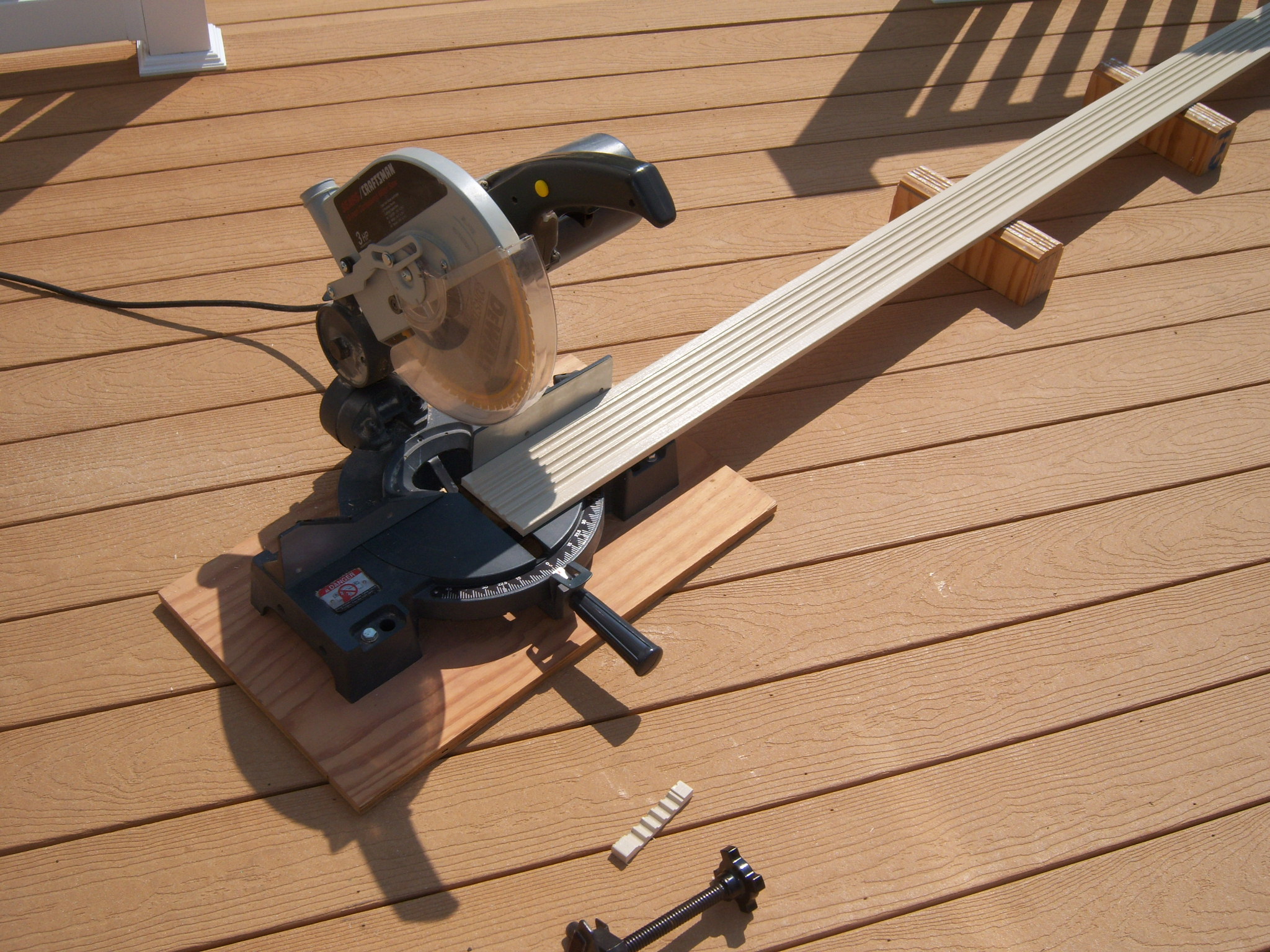 Compound Miter Saw with Fluted Casing