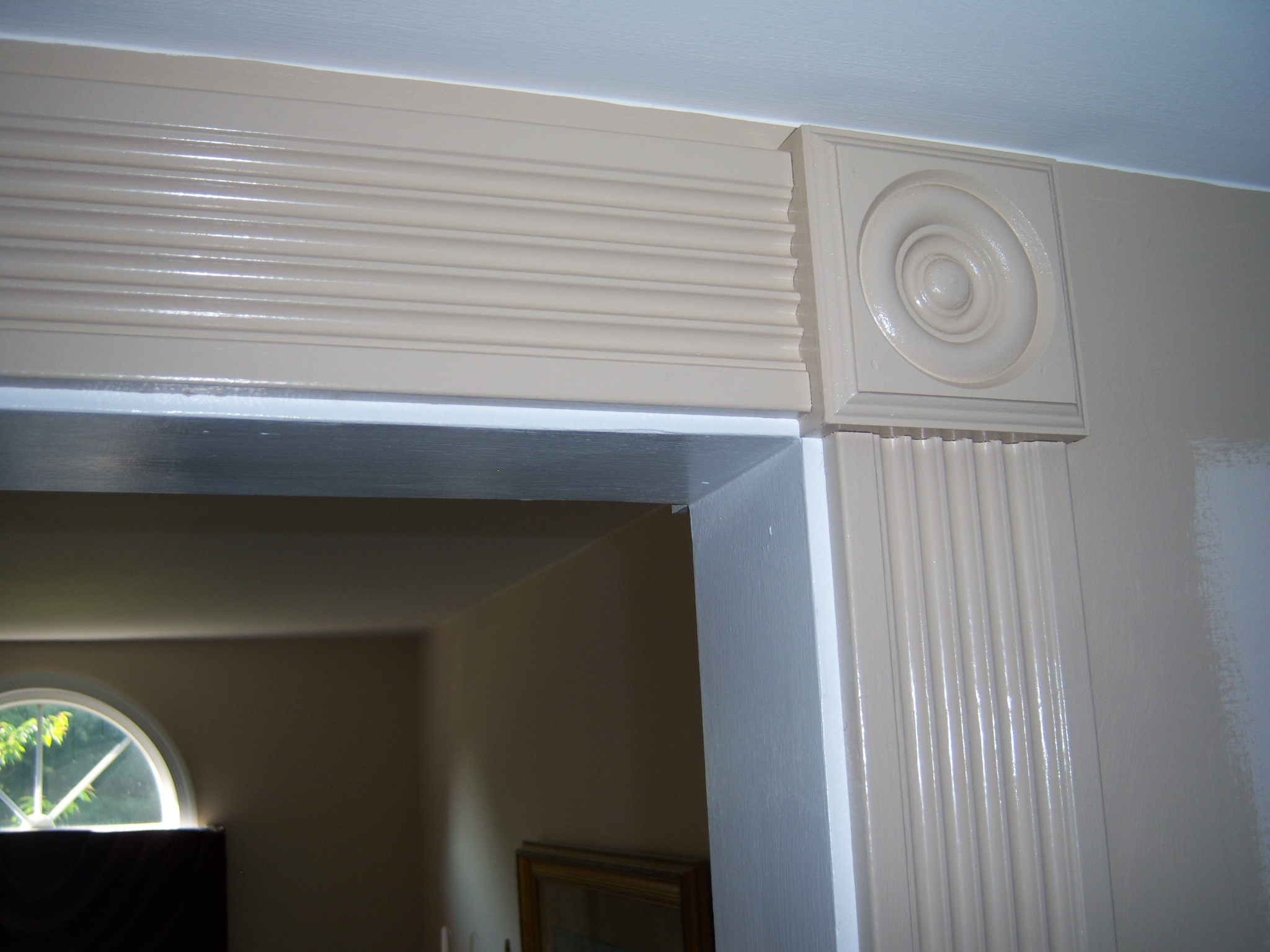 Fluted Casing and Rosette After Finishing
