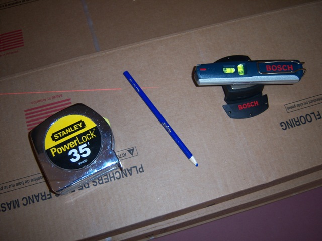 Laser and Tape Measure
