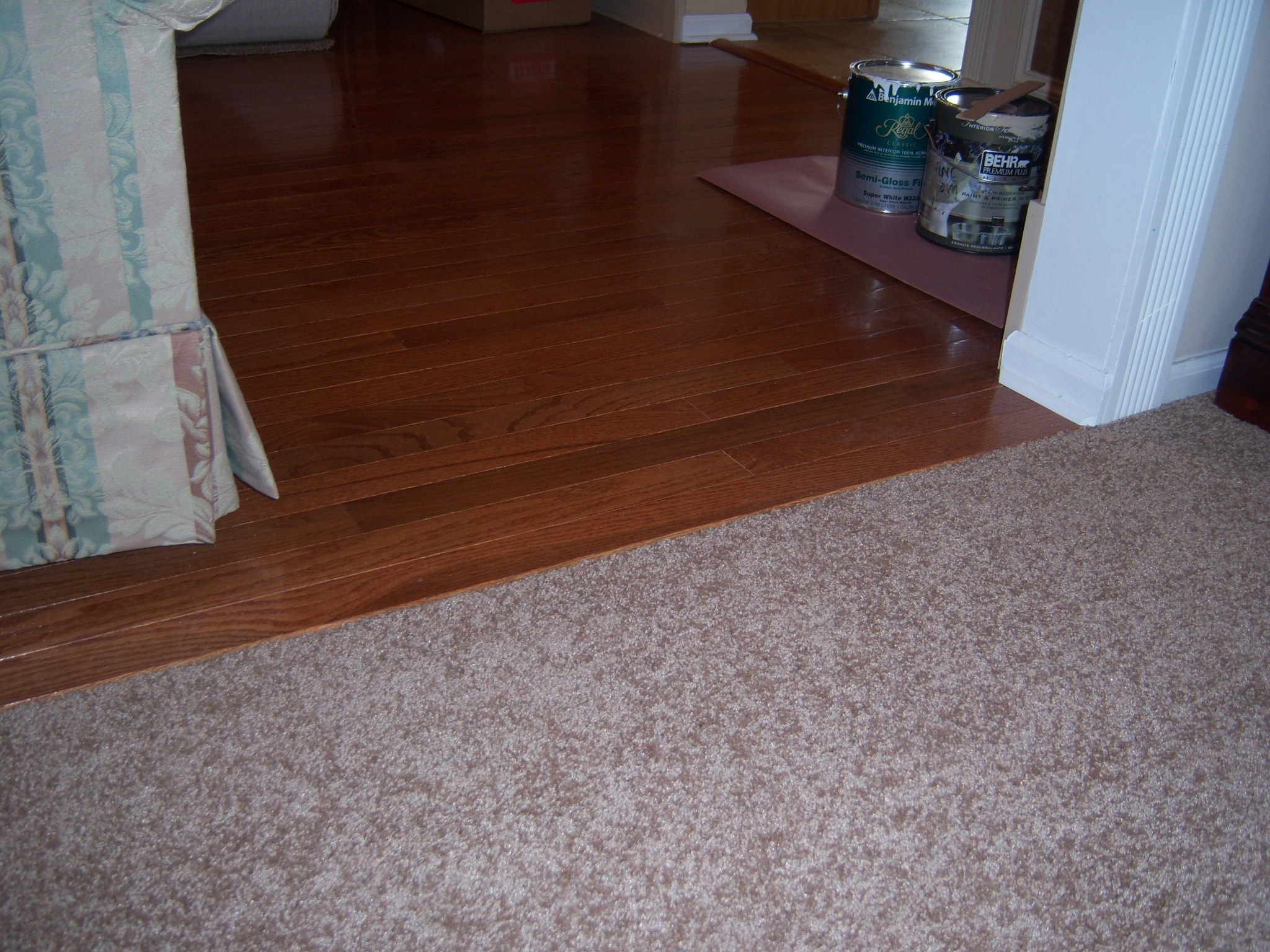 Custom Carpet to Hardwood Transition