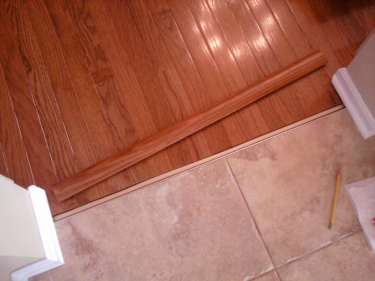 Hardwood to Tile Transition