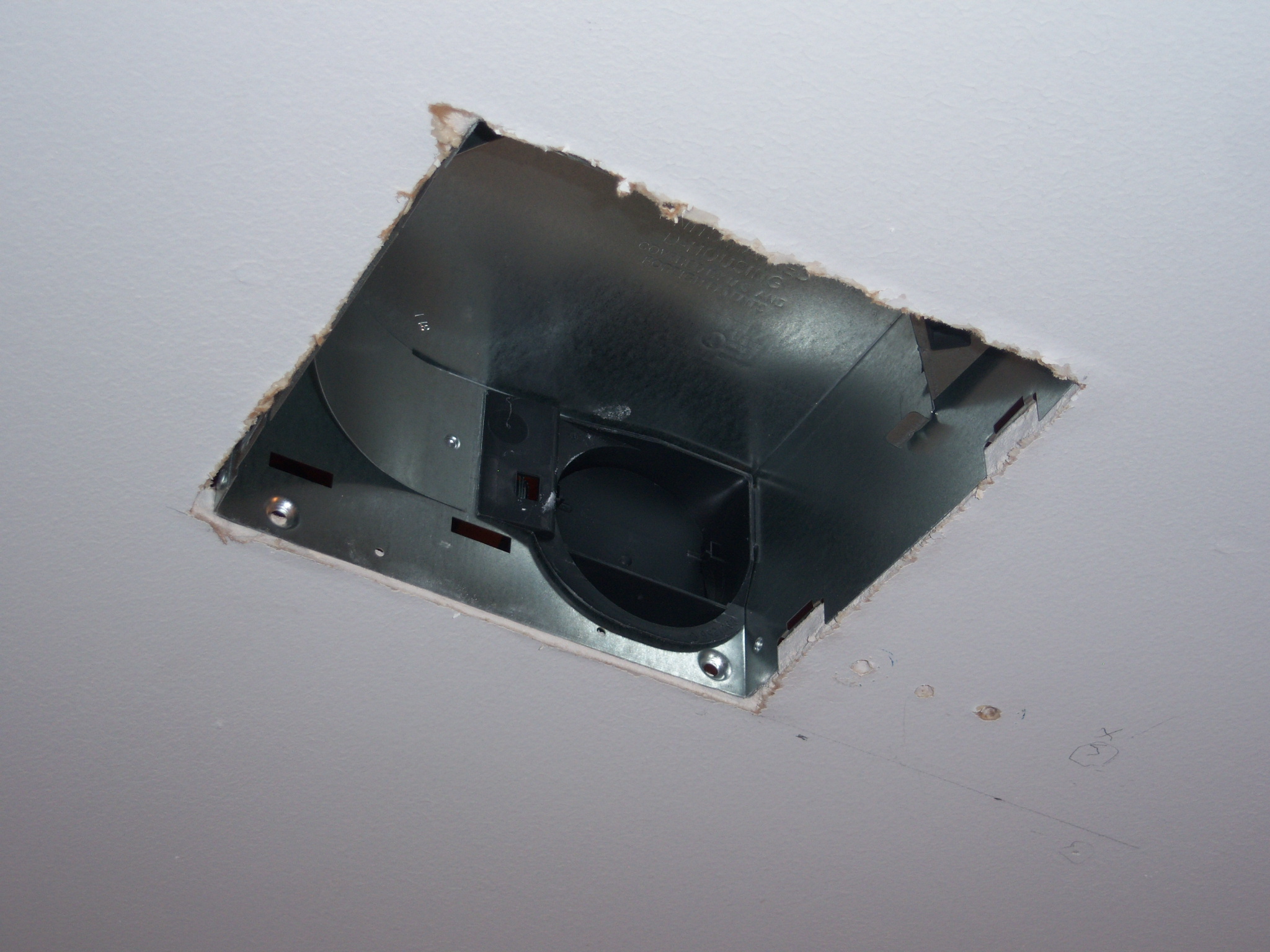 Bathroom Exhaust Fan Housing Installation 2