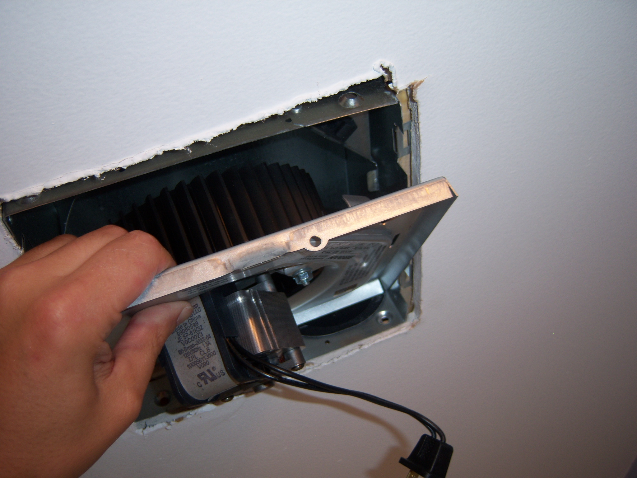 Installing Exhaust Fan into Housing