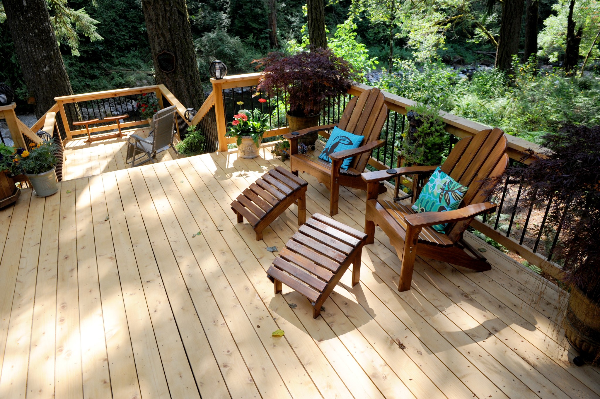 Multi Level Cedar Deck