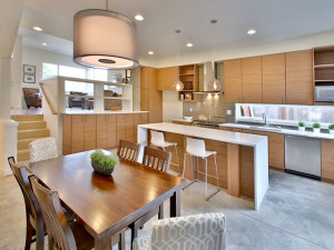 New Modern Homes Portland Kitchen Living