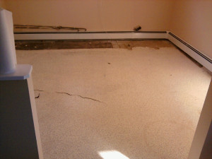 Damaged Vinyl Flooring