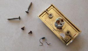 Original Doorbell Button Corroded Parts