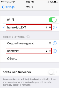 Extended Wifi Network Name or SSID