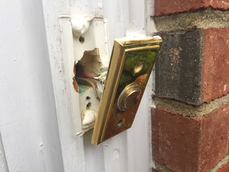 Removing the Damaged Doorbell Button