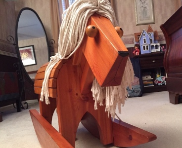 lion rocking horse