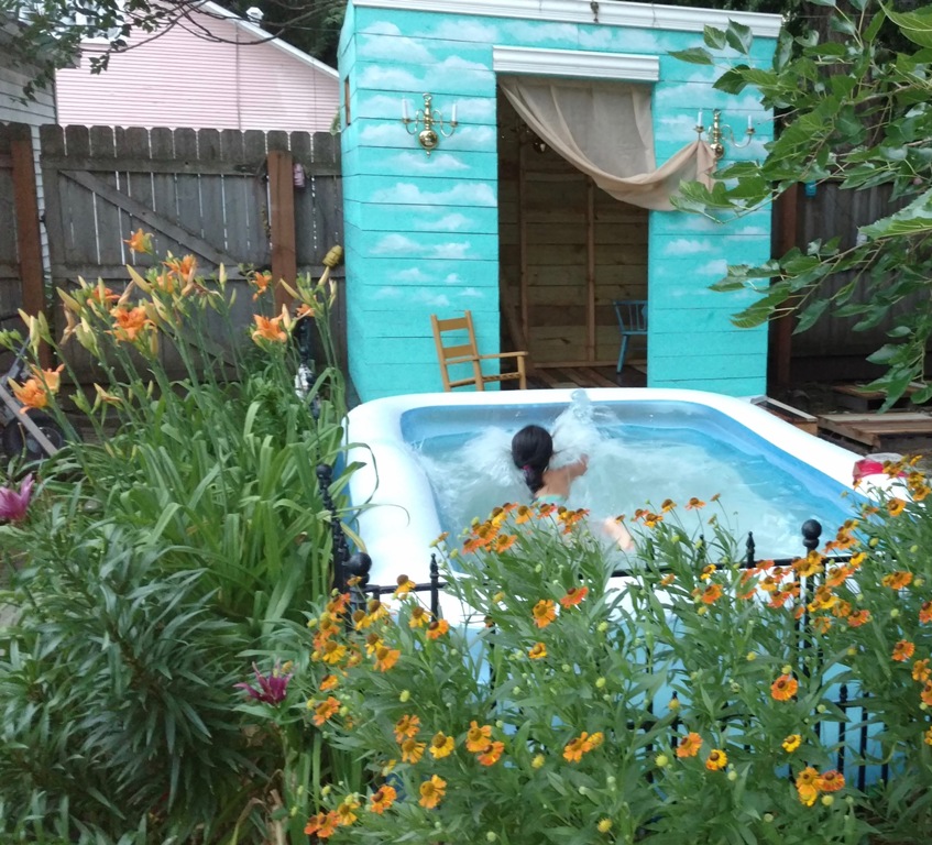 Playhouse Exterior Painting and Pool
