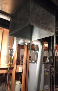 HVAC Air Handler Removed Open Duct