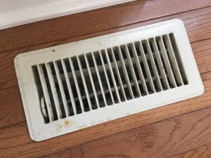 Ratty Rusted Damaged HVAC Floor Register