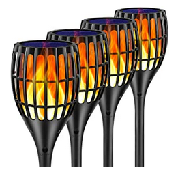 LED Solar Tiki Torches