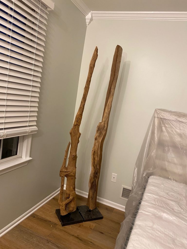 DIY Bedroom Decorating Beach Theme Driftwood Sculpture