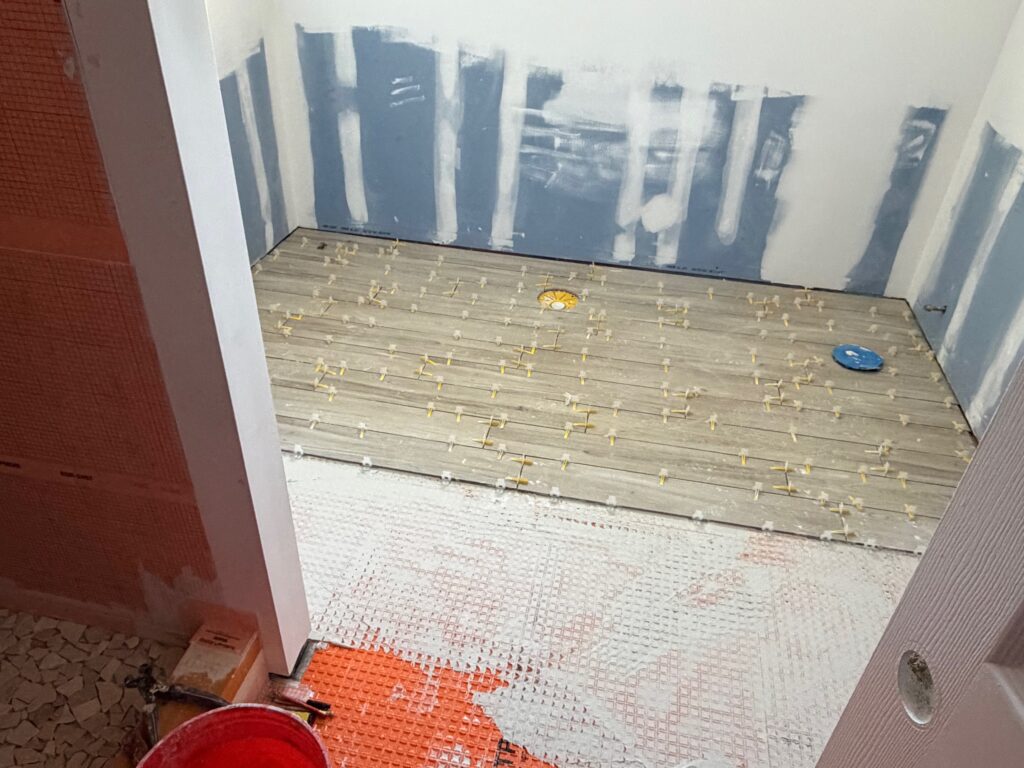 Ditra Bathroom Sub-Floor Rebuild