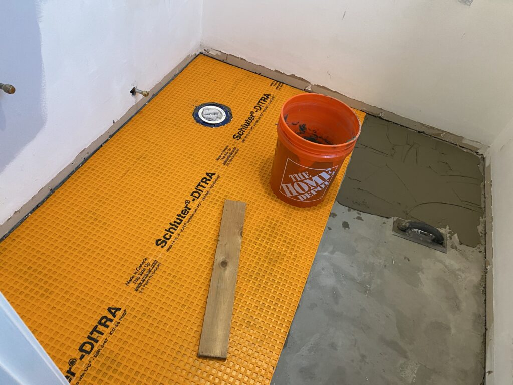 Schluter Ditra Powder Room