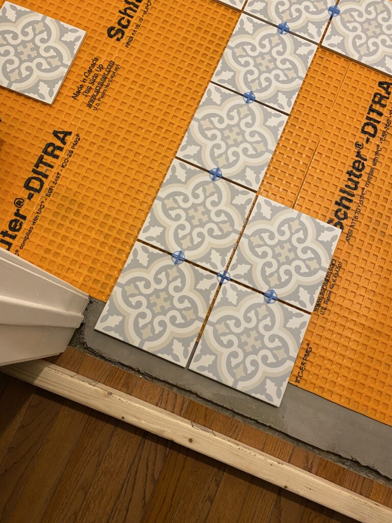 Schluter Ditra Thinset Tile